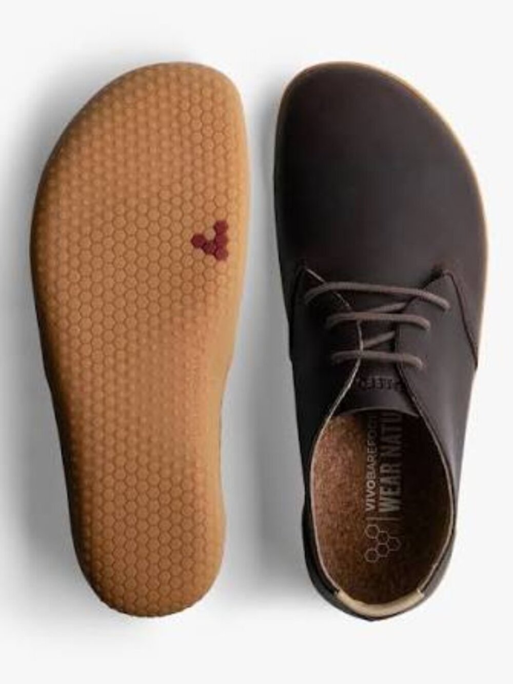 Vivo barefoot RA IV Brown Leather Tie Shoes - EU 45 /US 11.5 - Picture 3 of 7